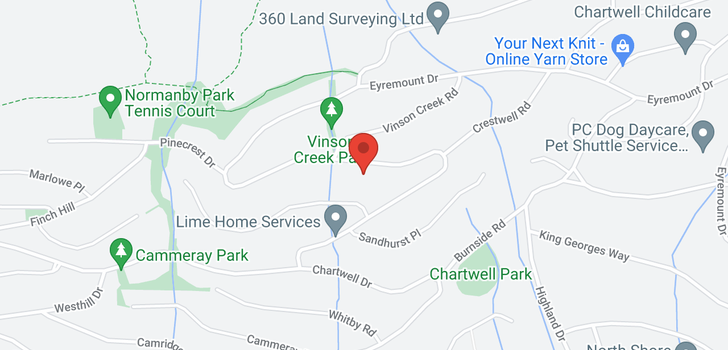 map of 1450 CHARTWELL DRIVE